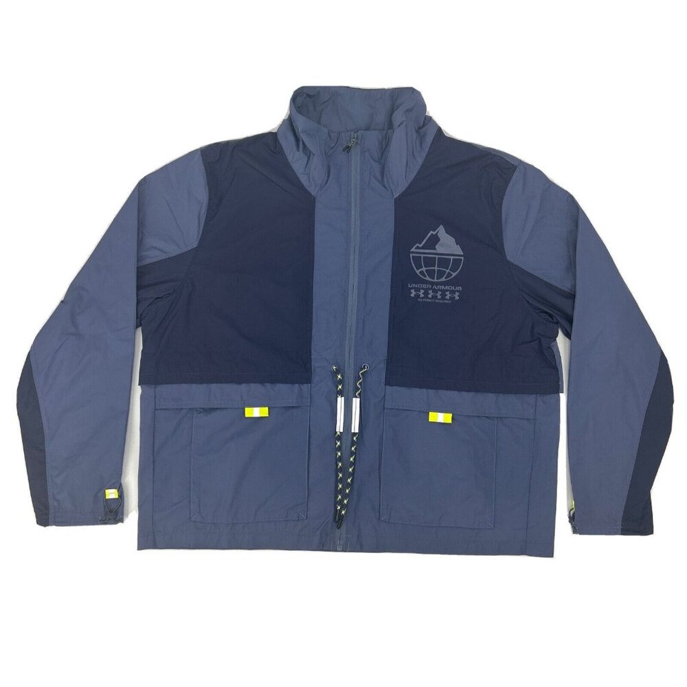 Under Armour Jacket Women's S Bluish Gray Full Zip UA Run Storm Trail Hiking NEW